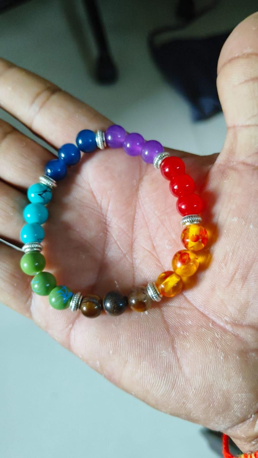 7 Chakra Stones Bracelet Pack of 2